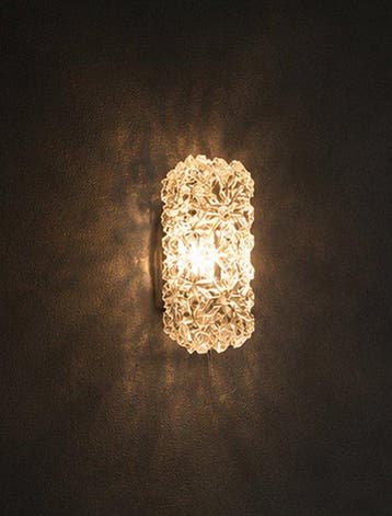 Limburg Glashütte - Wandlamp - Glas, Metaal, Antiek en Kunst, Antiek | Lampen