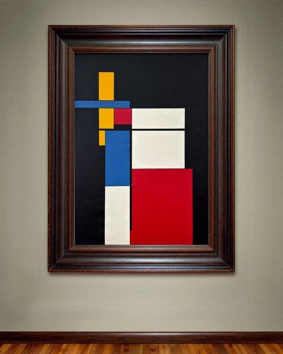 Alejandro Gonzalez - ABSTRACCIÓN MODULAR 216 - XL - (NO, Antiek en Kunst, Kunst | Schilderijen | Modern