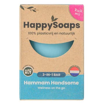 HappySoaps – Hammam Handsome 3in1 Bar – 70 gr, Verzenden, Nieuw