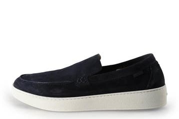 Manfield Loafers in maat 43 Blauw, Loafers, Manfield, Zo goed als nieuw, Verzenden