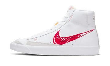 Nike Blazer Mid 77 Sketch White Red, Nieuw