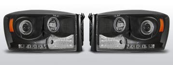 Koplampen Angel Eyes | geschikt voor Dodge Ram 2006-2008 | z, Verzenden, Nieuw, Dodge