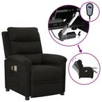 vidaXL Massagestoel elektrisch stof zwart, Sport en Fitness, Massageproducten, Verzenden, Nieuw