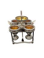 Punzone Soli Gemelli - Bulton M. & Co. 1790 - Eierhouder set