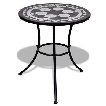 Bijzettafel Keramiek/IJzer | Retourdeal | OP=OP, Huis en Inrichting, 50 tot 100 cm, Rond, Tot twee personen, Zo goed als nieuw