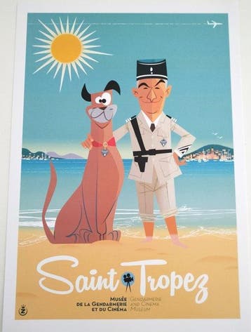 Monsieur Z - Saint tropez - Poster Musée de la gendarmerie-