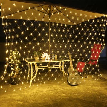 Solar lichtnet Dasher met 8 lichtstanden - 3 x 2 meter, Zonne-energie, Kunststof, Verzenden, Minder dan 50 watt
