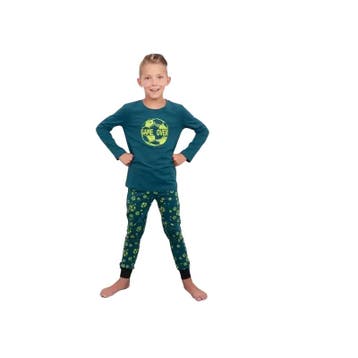 Pyjama Shirt -- Game - 104 / Groen, Verzenden, Nieuw