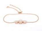 Online veiling: 18K (750) rosegouden armband met diamanten, Nieuw