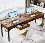 Lang bureau 200×60 cm met 2 lades – geschikt voor 2 personen, Huis en Inrichting, Bureaus, Verzenden, Nieuw