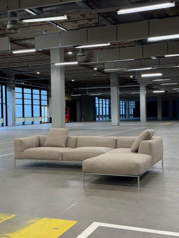 BB Italia Frank Hoekbank | Shitake | NIEUWSTAAT + Garantie, Huis en Inrichting, Ophalen of Verzenden, Zo goed als nieuw, Bank Hoekbank Bankstel Bankje Loungebank Banken Chaise Lounge 