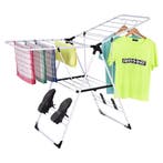 LIVSK Opvouwbaar Droogrek - 2 Laags met 19 Ophangrails en 4, Verzenden, Nieuw