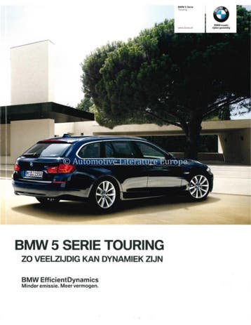 2011 BMW 5 SERIE TOURING BROCHURE NEDERLANDS, Nieuw, BMW, Author