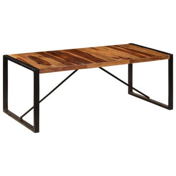 vidaXL Eettafel 200x100x75 cm massief acaciahout, Huis en Inrichting, Tafels | Eettafels, Verzenden, Nieuw