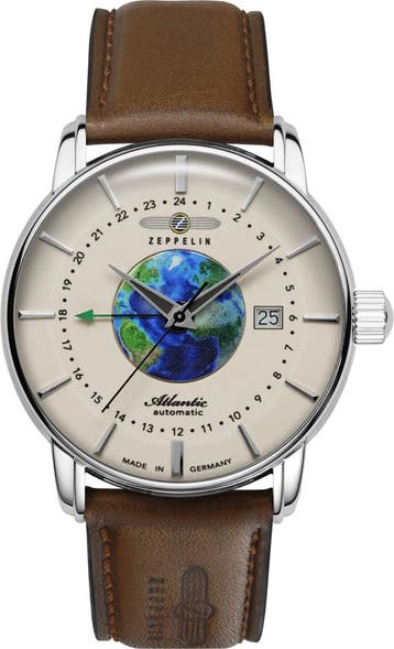 Zeppelin 8468-5 Atlantic automatisch heren horloge, Sieraden, Tassen en Uiterlijk, Horloges | Heren, Overige merken, Staal, Verzenden