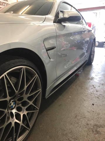 Carbon F82 F83 M4 sideskirt extension, Verzenden