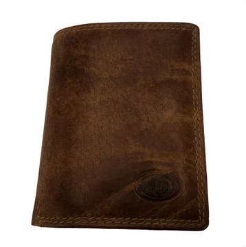 LD vintage leren portemonnee met Figuretta Cardprotector, Verzenden, Nieuw