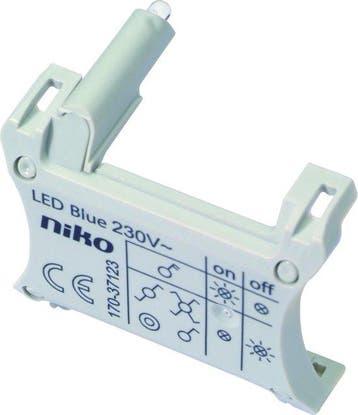 NIKO Original LED lamp 230V blauw, Antiek en Kunst, Verzenden