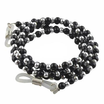 Fako Bijoux - Brillenkoord - Ketting - Balletjes - 4mm -, Verzenden, Nieuw