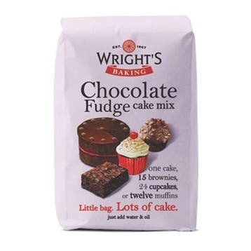 Wrights Chocolade Fudge Cakemix 500g, Verzenden, Nieuw