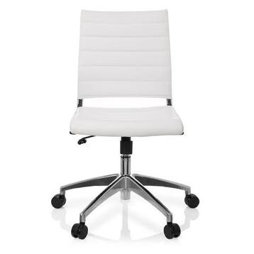 Bureaustoel | Kunstleder | Wit | Trisha, Huis en Inrichting, Bureaus, Verzenden, Nieuw
