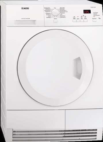 AEG T65370ah3 - Warmtepompdroger - 7 kg - OptiSense - 66 dB, Ophalen of Verzenden, Zo goed als nieuw, Voorlader, 85 tot 90 cm