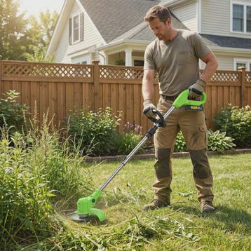 Krachtige 21V Accu Grastrimmer 15000RPM - Inklapbaar, met 5, Verzenden, Nieuw