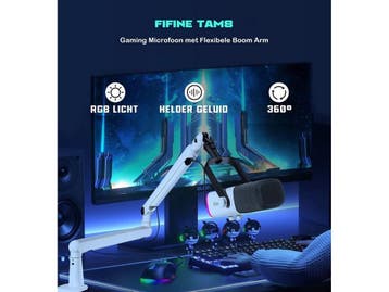 FIFINE TAM8 - USB / XLR Studio microfoon - Flexibele Arm -, Verzenden, Nieuw
