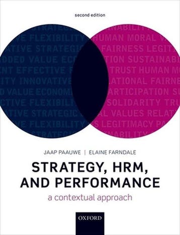 Strategy, HRM, and Performance, 9780198808602, Boeken, Verzenden, Zo goed als nieuw, HBO