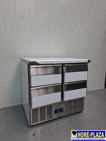Koeltafel saladette 4 laden RVS | 214L | Cool Head CRD 94A, Nieuw zonder verpakking, Koelen en Vriezen