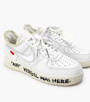 Nike - Air Force 1 Low, Signed by Virgil Ablo - Sneakers -, Nieuw