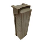 Stellingbak, 430x140x130 mm, grijs kunststof, gebruikt, Ophalen of Verzenden