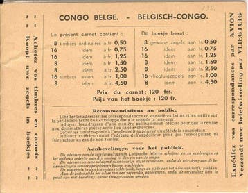 Belgisch-Congo 1937 - Boekje 5d Congo Belge - BELG CONGO, Gestempeld