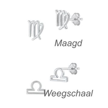 Zilveren mini sterrenbeeld oorstekers, Verzenden, Nieuw, Zilver