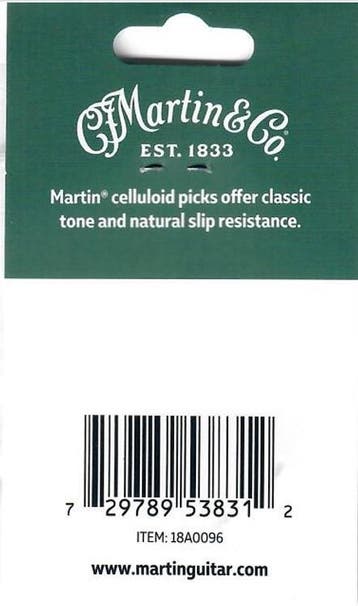 Martin 18A0096 Celluloid plectrum multi pack 0.71 mm 6-pack, Ophalen of Verzenden, Nieuw, Akoestische gitaar