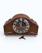 Pendule - Art Deco - Coromandel, Eik - 1940-1950 - Art-Deco