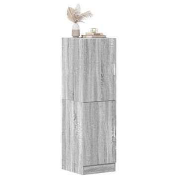 vidaXL Keukenkast 38x41,5x131,5 cm bewerkt hout grijs sonoma, Huis en Inrichting, Keuken | Keukenelementen, Verzenden, Nieuw, Grijs