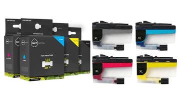 GESCHIKT SET BROTHER LC-426 XL LC-426 INKT CARTRIDGE ZWART, Nieuw, Cartridge, Inktmedia