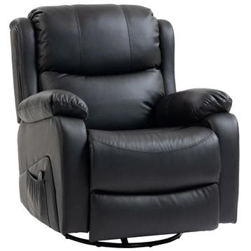 Massagestoel, Warmte- &amp; Ligfunctie, Kunstleer, Tot 150kg, Verzenden, Nieuw