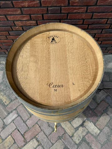 Eikenhouten wijnvat 160L - uniek smal formaat - regentonnen, 150 liter of meer, Nieuw, Ophalen of Verzenden, Met pomp
