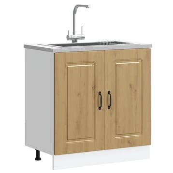 Keukenkast onder spoelbak 80x46cm | Tweedekansje | OP=OP, Huis en Inrichting, Keuken | Keukenelementen, Bruin, Zo goed als nieuw