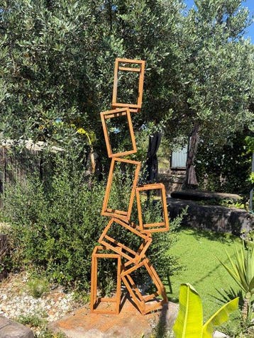 Ana Lucia B.M - Sculpture Corten - BIG XXL -