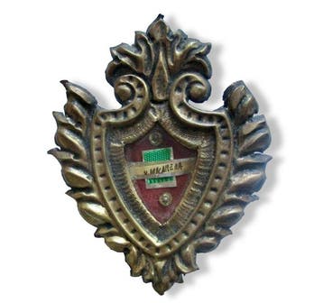 Reliekhouder - Textiel, Glas, Koper - 1850-1900 - Maria
