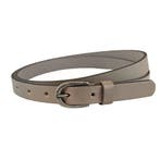 Landley Smalle Dames Riem - Leer - 2 cm - Grijs - 105, Verzenden, Nieuw, 100 cm of meer, 3 tot 5 cm