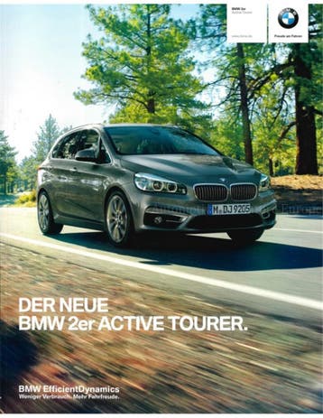 2014 BMW 2 SERIE ACTIVE TOURER BROCHURE DUITS, Boeken, Nieuw, BMW, Author