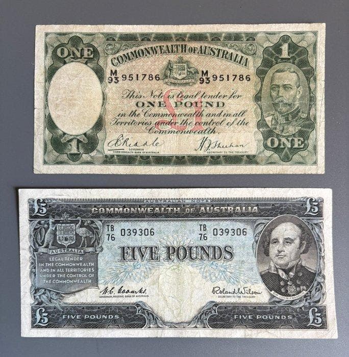Australië. - 1, 5 Pounds - Various Dates (Zonder, Postzegels en Munten, Bankbiljetten | Europa | Niet-Eurobiljetten