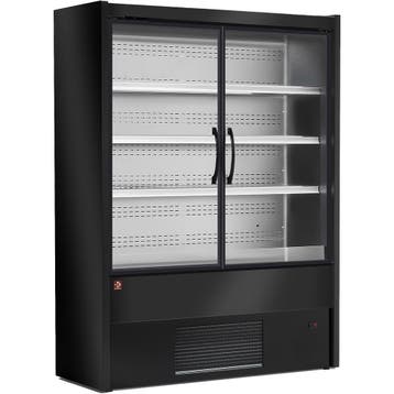 Gekoeld Wandmeubel | Zwart | Zwenkdeuren | 0°C/+2°C  | 70., Verzenden, Nieuw in verpakking