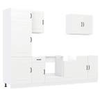 Keukenkastenset Zwart 7-Delig – Met Wand- & Ovenkasten, Huis en Inrichting, Keuken | Keukenelementen, Verzenden, Nieuw