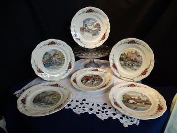 Sarreguemines - Eetservies (32) - Obernai - Aardewerk -