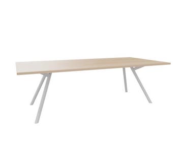 Bridge vergadertafel 200 x 100 cm, ronde poten, Overige plaatsen, Ophalen of Verzenden, Nieuw in verpakking, Tafel